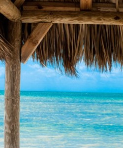 Florida Keys Tiki Hut View of the Atlantic Ocean